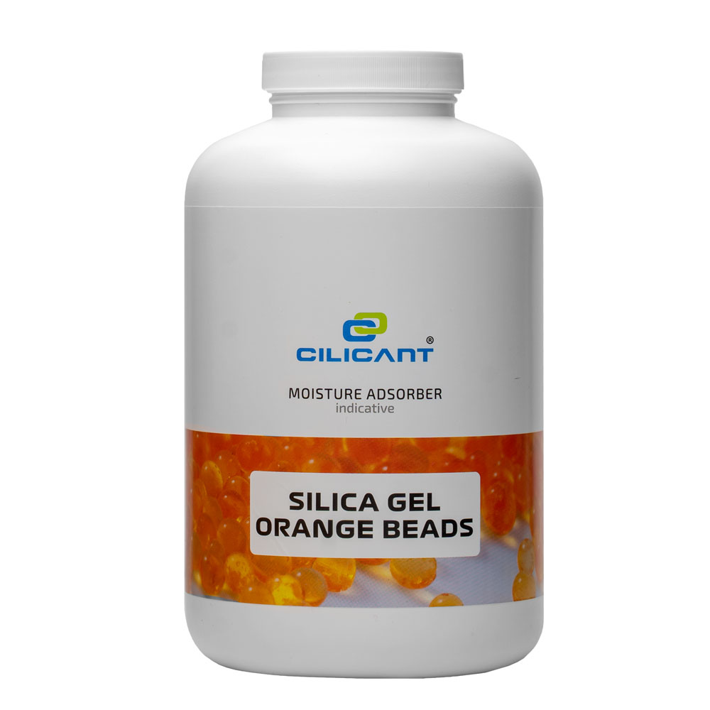 CILICANT Silica Gel Orannge Beads – Rechargeable Desiccant Dehumidifiers (950ml, Orange)